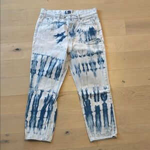 GAP high-rise Cheeky Straight leg in Tie Dye